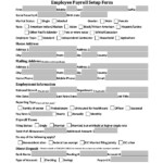 10 Employee Payroll Form Templates PDF Free Premium Templates
