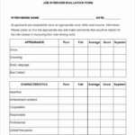 Evaluation Form Template Free Elegant 11 Sample Hr Evaluation Forms