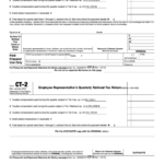 Fillable Form Ct 2 Employee Representative S Quarterly Railroad Tax