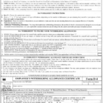 Form D 4 Employee S Withholding Allowance Certificate Printable Pdf