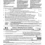 Form W 4 Employee S Withholding Allowance Certificate Internal