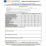 FREE 11 Internship Evaluation Forms In PDF Excel MS Word