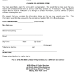 New York Change Of Address Form Download Printable PDF Templateroller