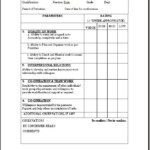 Probation Evaluation Form