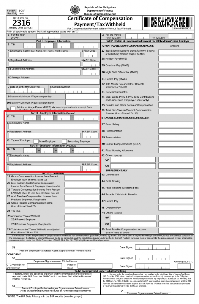 Ultimate Guide On How To Fill Out BIR Form 2316 FullSuite