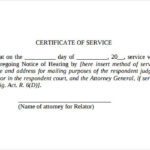 10 Certificate Of Service Templates To Download For Free Sample Templates