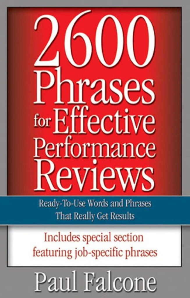 2600 Phrases For Effective Performance Reviews eBook Performance 