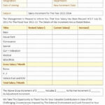 Employee Raise Form Inspirational Salary Increment Letter 6 Best
