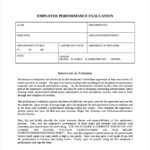 Employee Self Evaluation Form Pdf