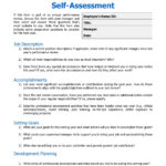 Employee Self Evaluation Form Self Assessment Form NuTemplates