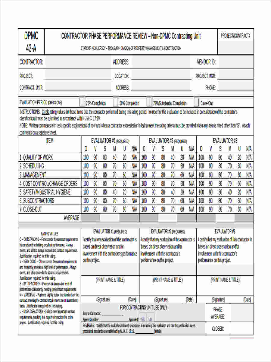 FREE 23 Performance Review Forms In PDF FREE 23 Performance Review Forms In PDF