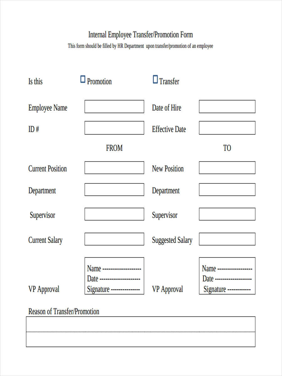 FREE 7 Employee Transfer Forms In PDF MS Word FREE 7 Employee Transfer Forms In PDF MS Word