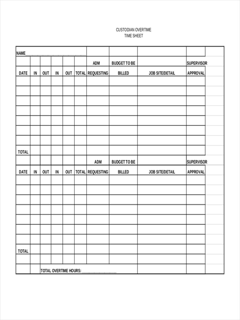 FREE 7 Overtime Sheet Examples Samples In Google Docs Google 