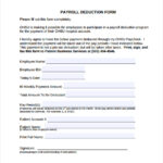 FREE 9 Sample Payroll Deduction Forms In PDF MS Word