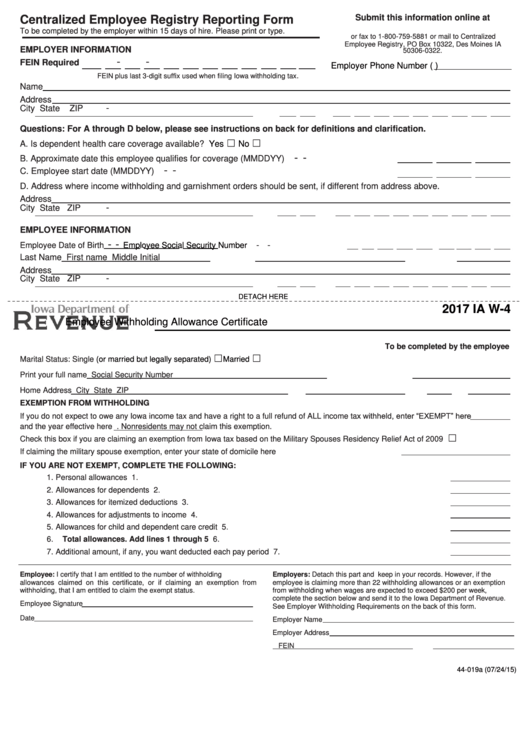 New Employee Forms Iowa 2022 Employeeform