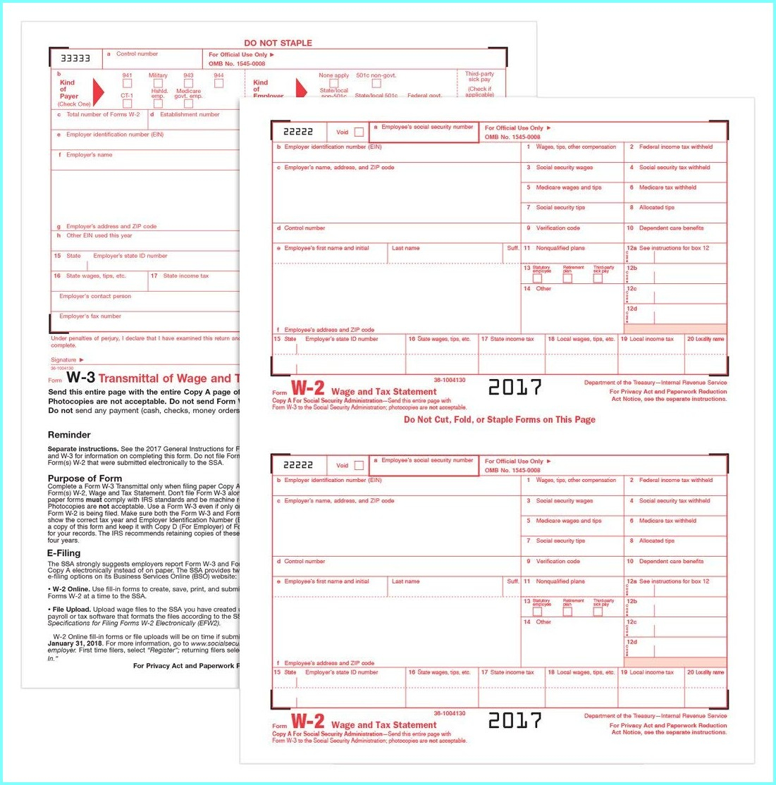 Quickbooks Compatible W 2 Forms Staples Universal Network Quickbooks Compatible W 2 Forms Staples Universal Network