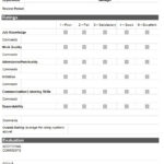 Recruitment Forms And Templates Evaluation Employee Employee