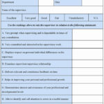 Supervisor Evaluation Form Template Luxury Supervisor Evaluation Form