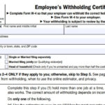 W 4 Withholding Allowance Certificate 2021 W4 Form 2021