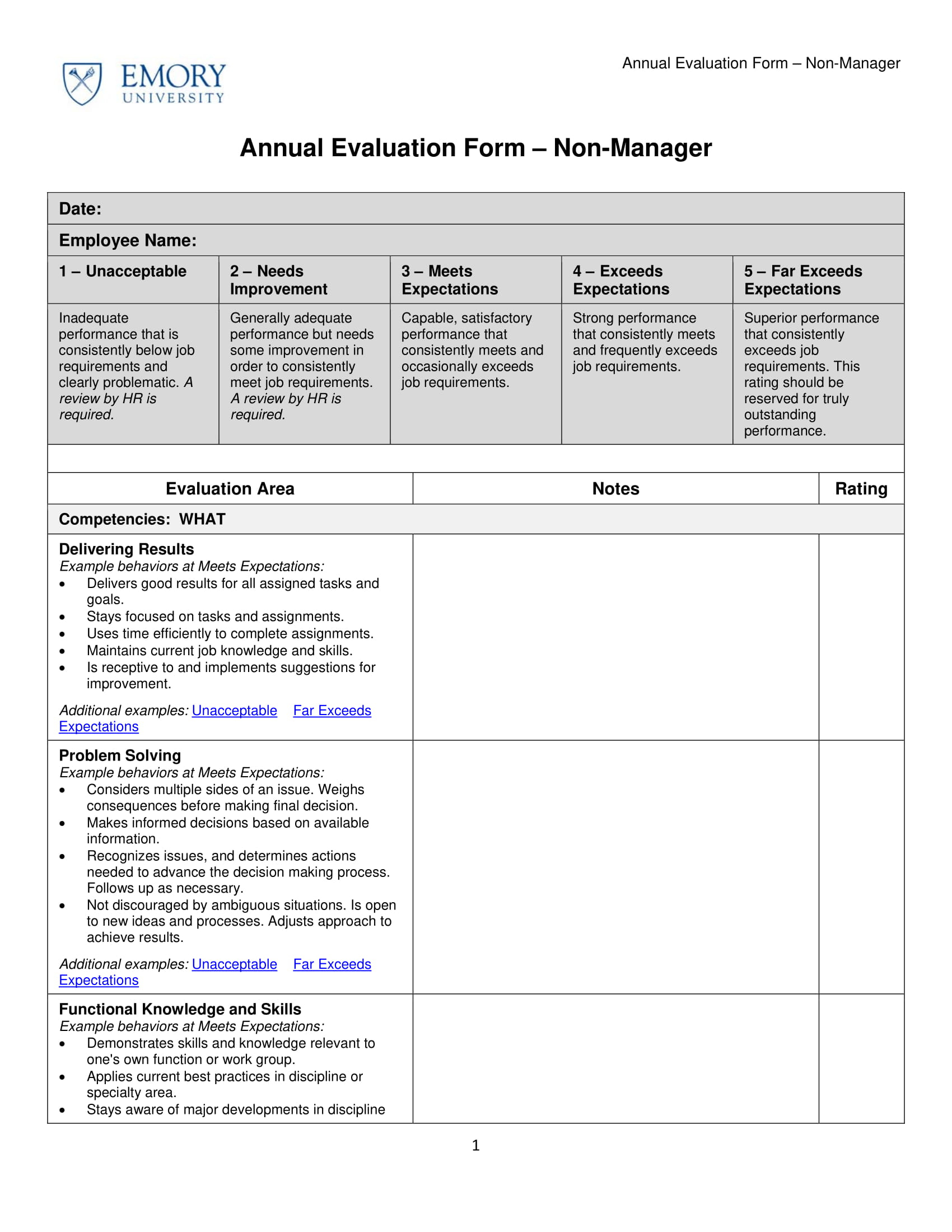 9 Employee Evaluation Form Examples PDF Examples 9 Employee Evaluation Form Examples PDF Examples