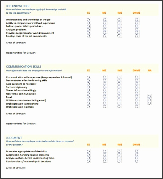 Finance Employee Evaluation Form Doc 2022 Employeeform