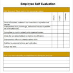 FREE 14 Sample Employee Self Evaluation Forms In PDF MS Word Pages