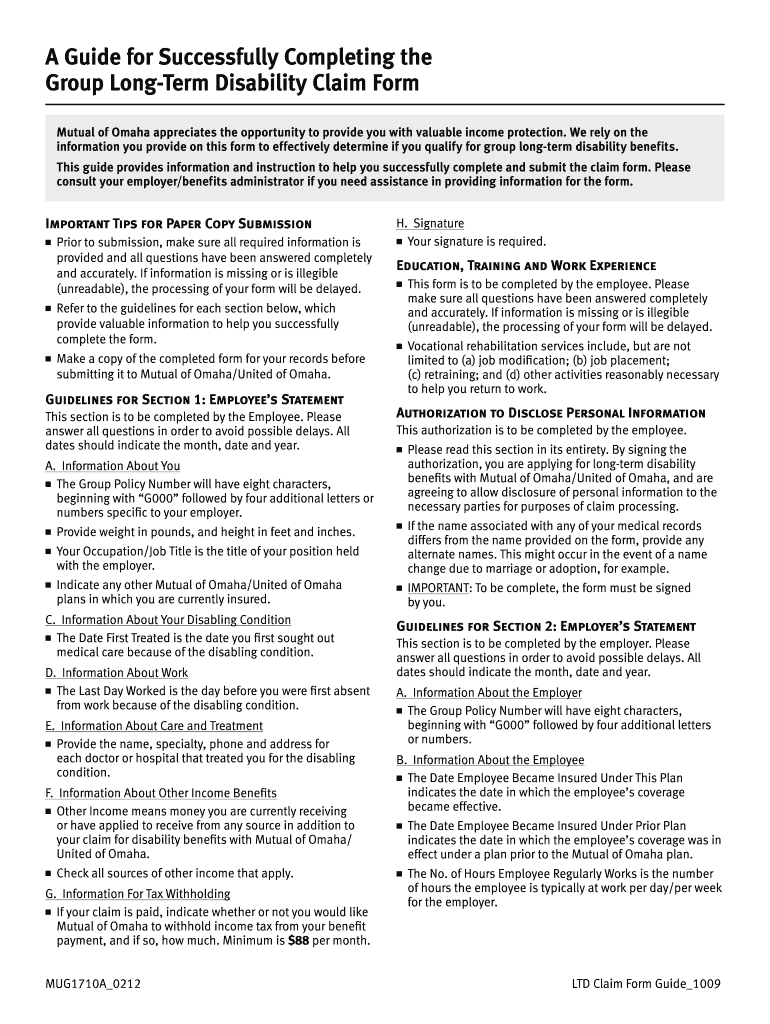 Liberty Mutual Long Term Disability Claim Form For Wells Fargo 